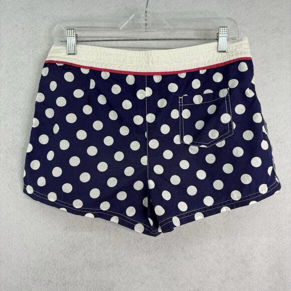 Boden Women’s Size US 8 Navy Blue W/ White Polka Dot Beach Board Swim Shorts - Picture 2 of 5
